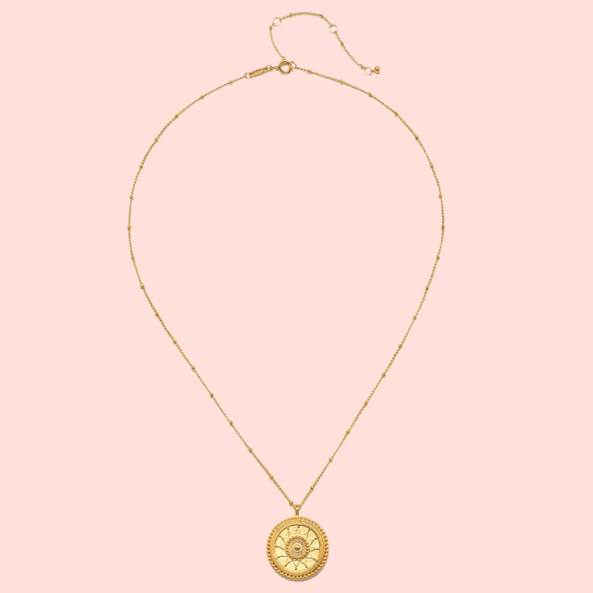 Sunburst Medallion Necklace - Image 4