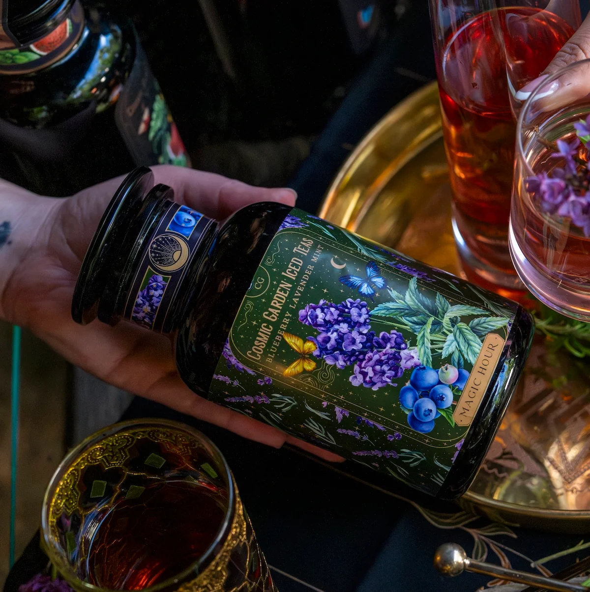Blueberry Lavender Mint: Cosmic Garden Iced Tea Case Packs - Image 6