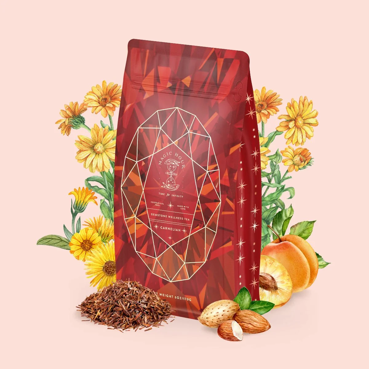 Carnelian : Caffeine-Free Apricot Amaretto Tea Case Packs - Image 3