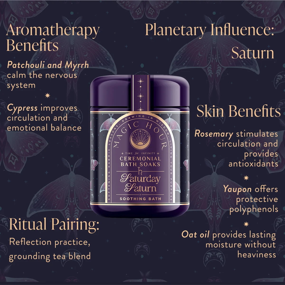 Ceremonial Bath Salt Soaks - Violet Glass Jar - Image 16