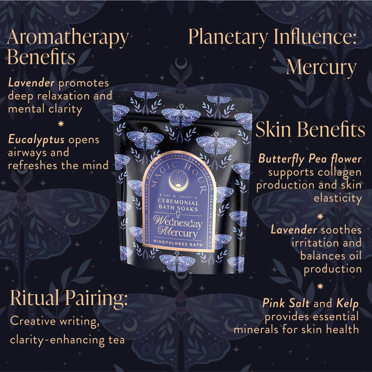 Ceremonial Bath Salt Soaks - Luxe Pouches-Refill Your Jar! - Image 6