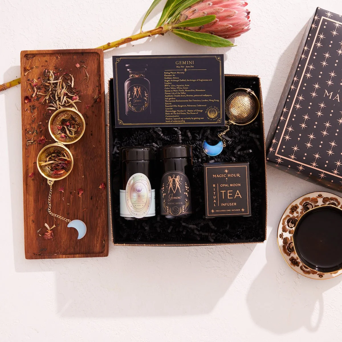 Cosmic Gemstone Mini Gift Set: Astrology Tea & Gemstone Wellness Tea Curated by Birth Month - Image 3