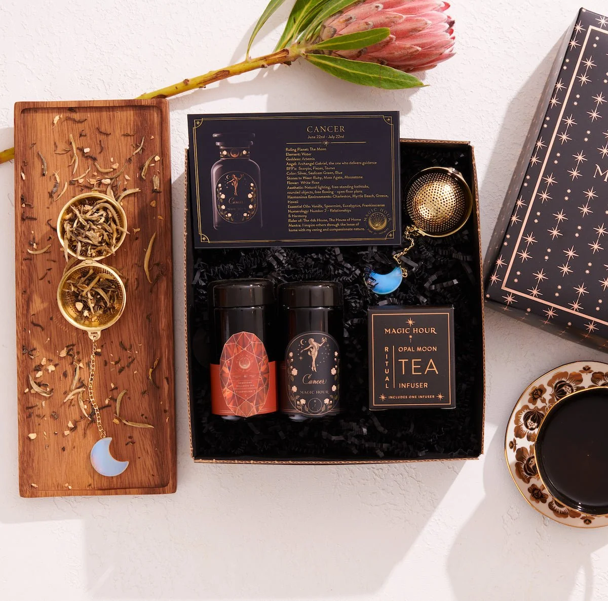 Cosmic Gemstone Mini Gift Set: Astrology Tea & Gemstone Wellness Tea Curated by Birth Month - Image 4