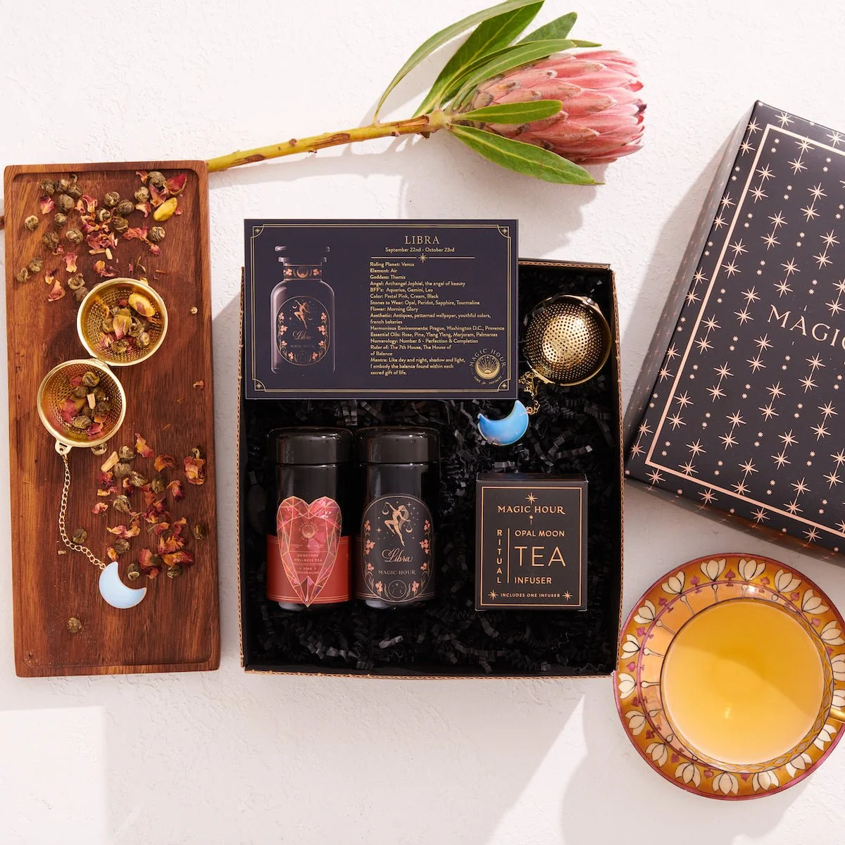 Cosmic Gemstone Mini Gift Set: Astrology Tea & Gemstone Wellness Tea Curated by Birth Month - Image 7