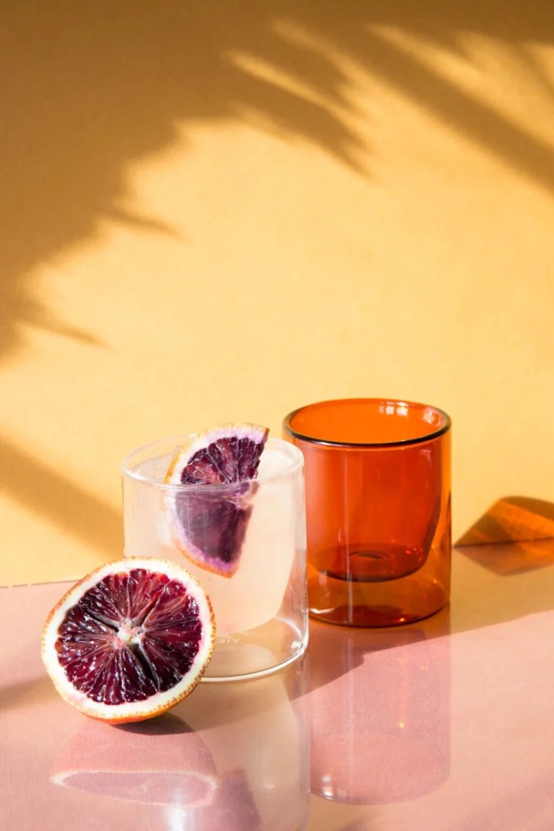 Double Walled Glass Set - Amber - Image 4