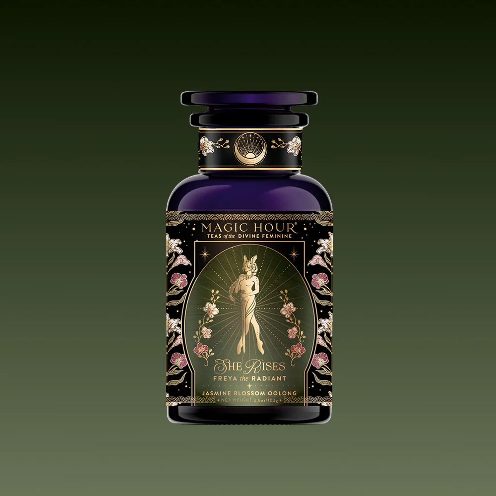 Freya The Radiant: Jasmine Bai Hao Oolong with Bergamot & Berry - Image 6