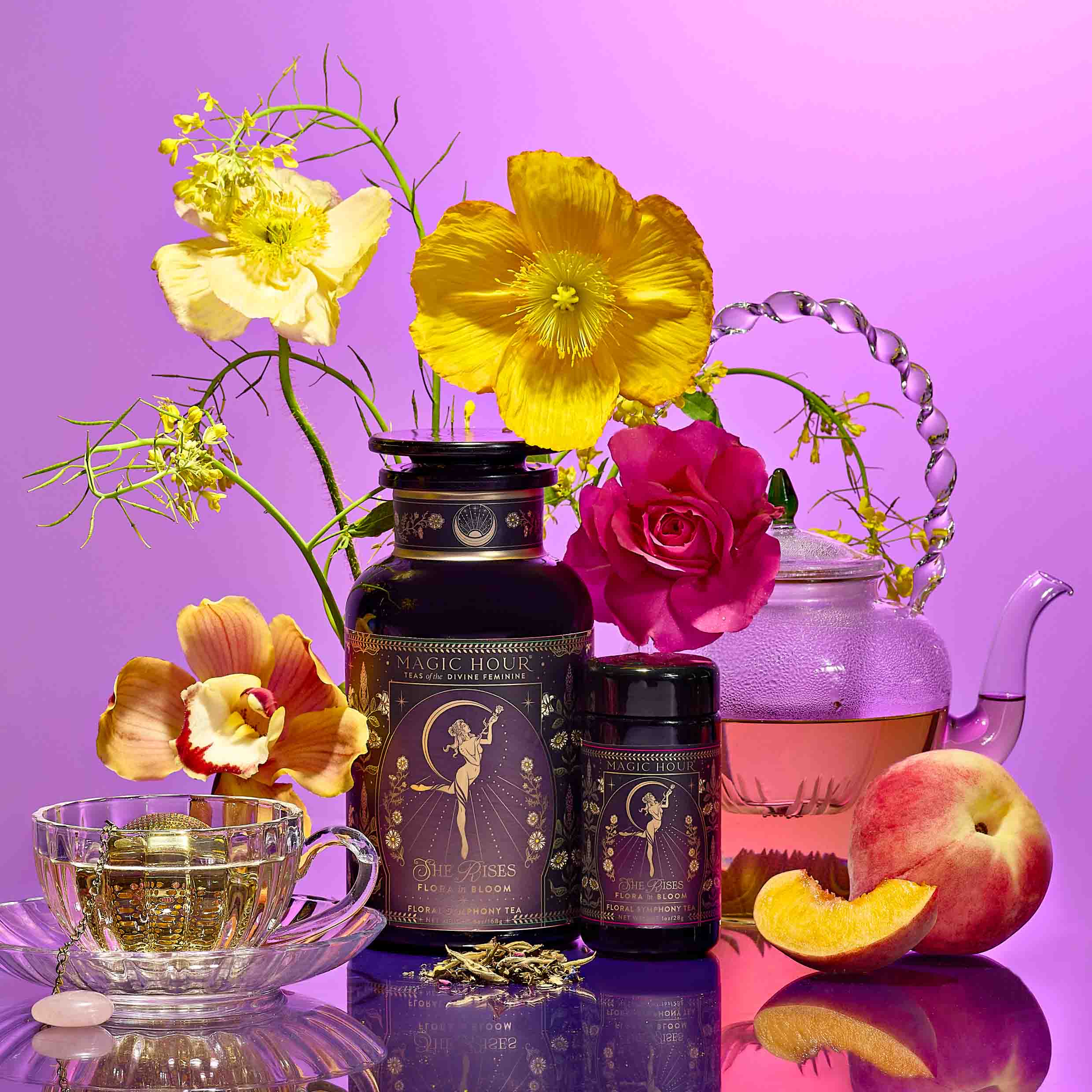 Flora In Bloom: Peach Moonlight White Tea - Image 3