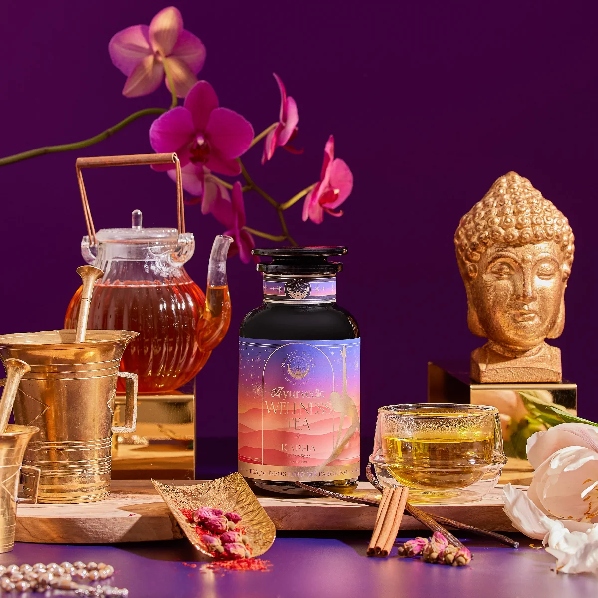 Kapha: Caffeine-Free Saffron Spice Tea - Image 3