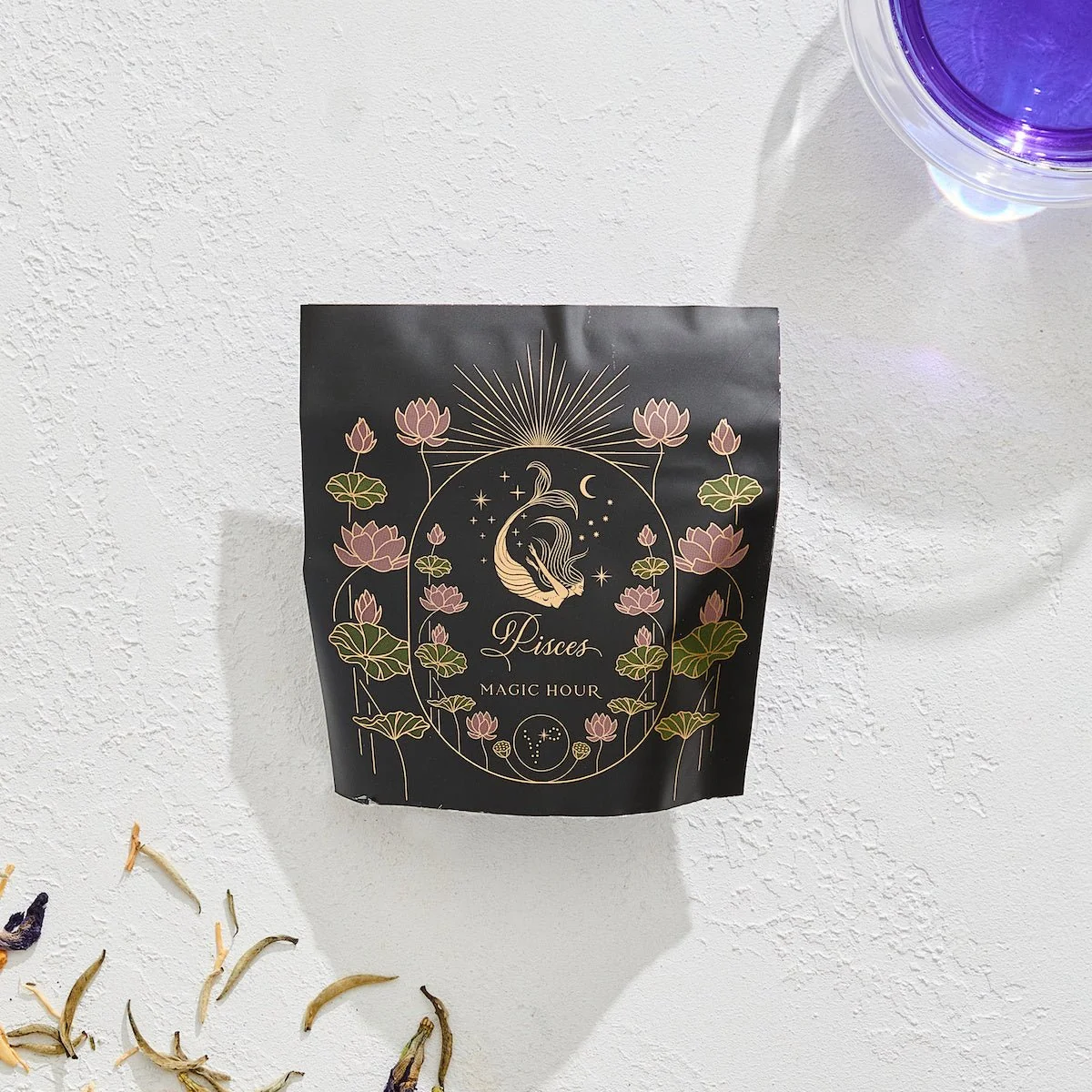 Pisces: Magnolia-Jasmine Blueberries & Cream Tea with Lion's Mane - Image 3