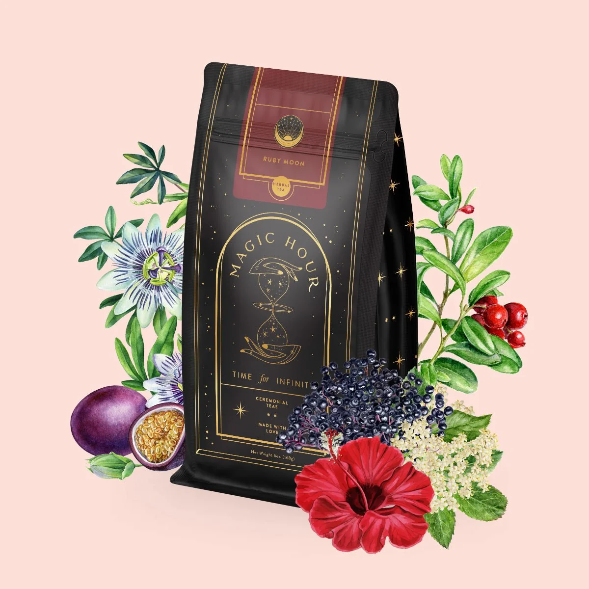 Ruby Moon™ : Hibiscus Elderberry Tea Case Packs - Image 6