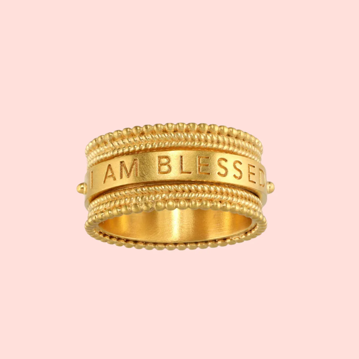 Blessings Mantra Spinning Ring