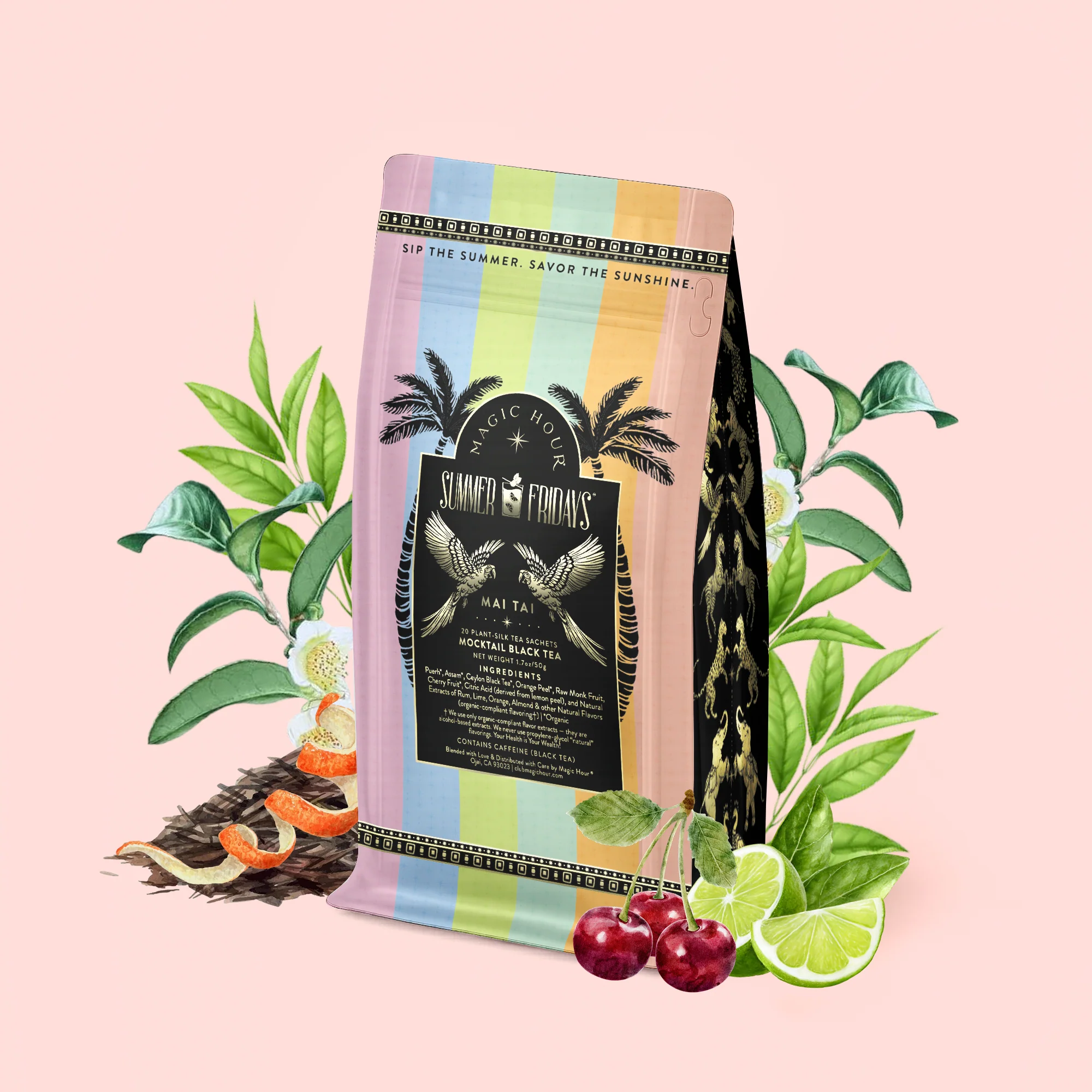 Mai Tai: Black & Puerh Tropical Mocktail Tea for Energizing Your Season of Sunshine - Image 5
