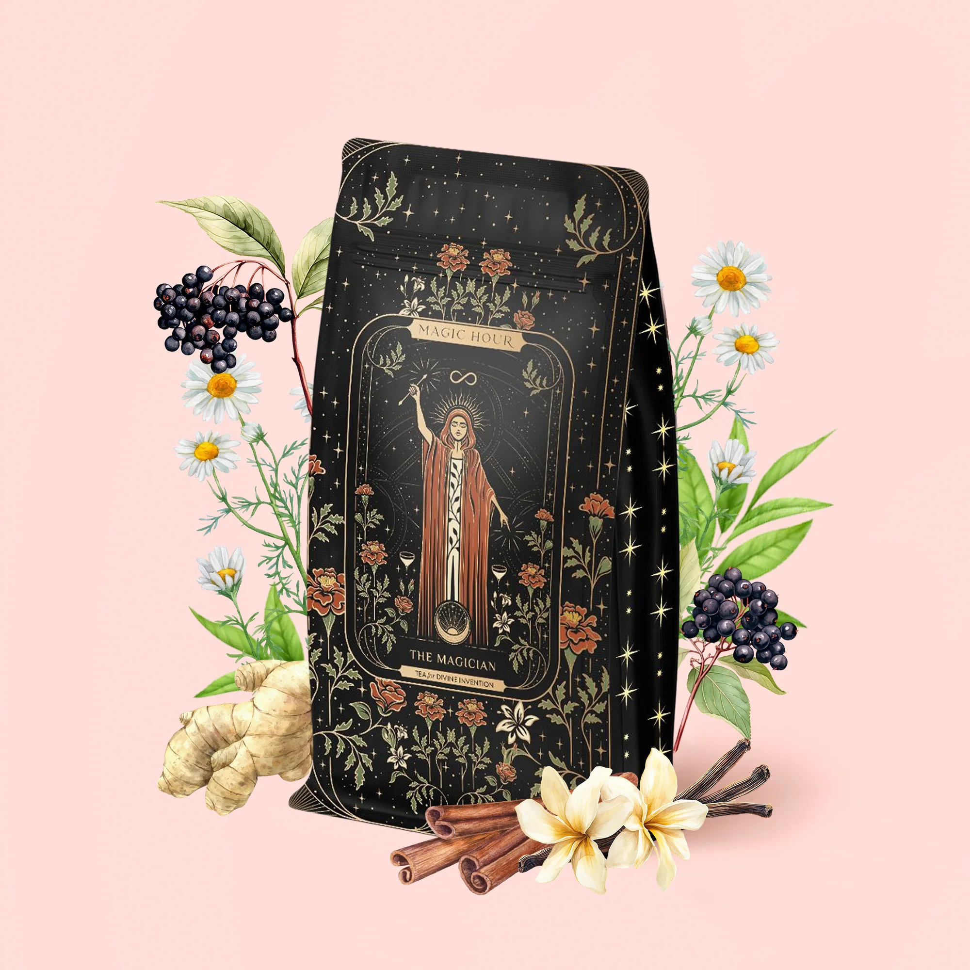 The Magician - Elderberry-Ginger-Vanilla Herbal Tea - Image 7