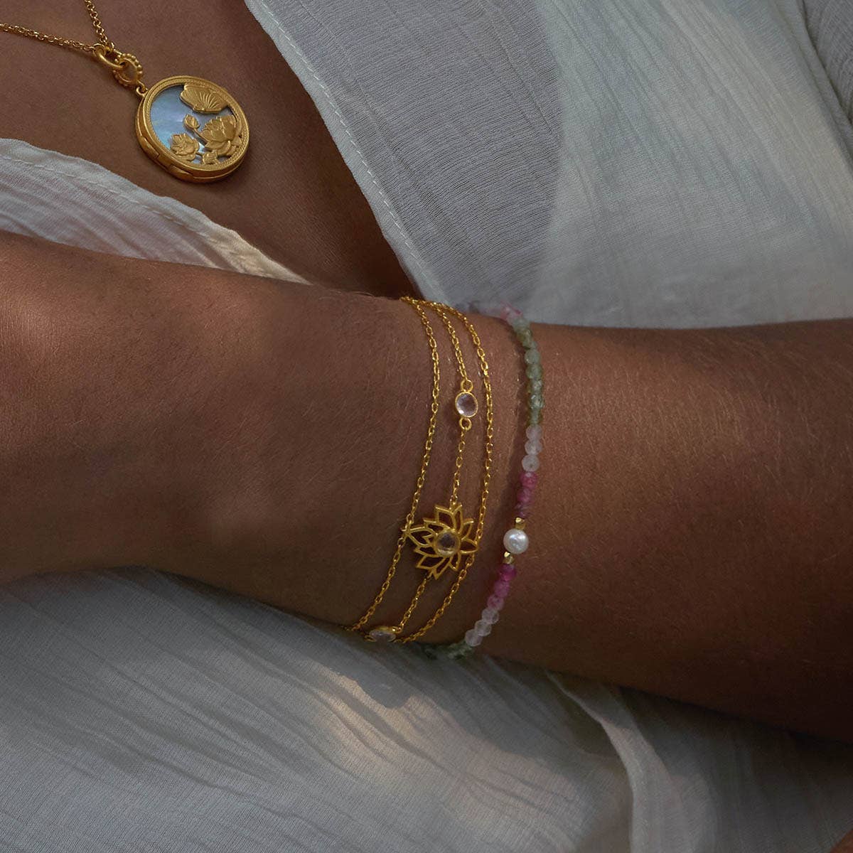 Transformed by Love Lotus Bracelet - Image 3