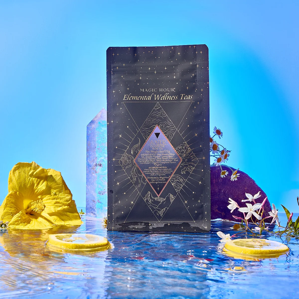 Water White Tea: Soothing Lemon Balm Rose Reishi Tea for Going with the Flow - Image 4