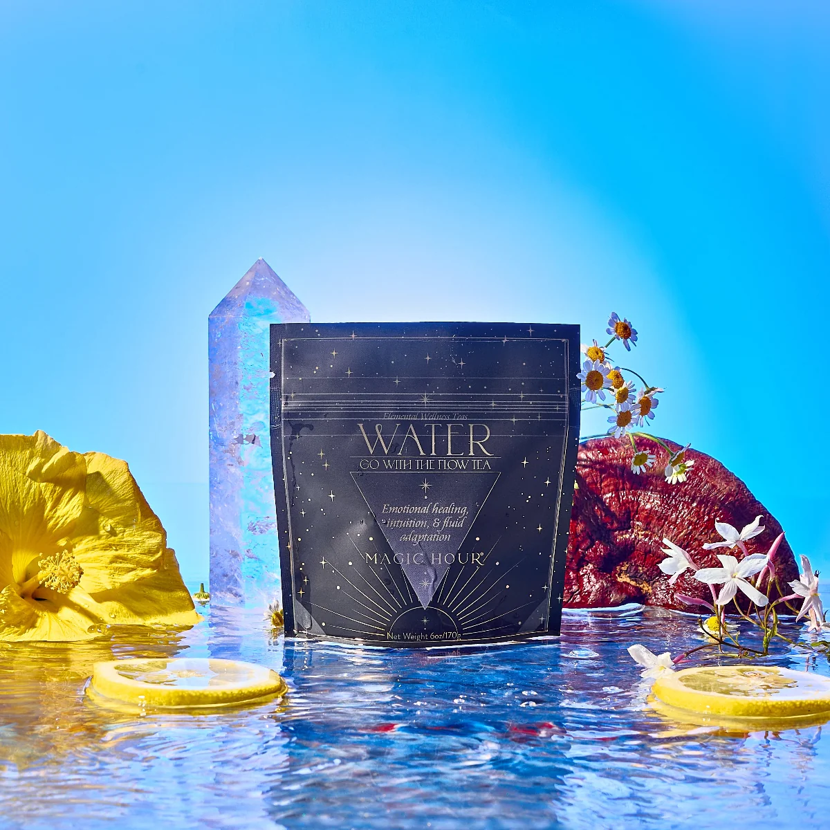 Water White Tea: Soothing Lemon Balm Rose Reishi Tea for Going with the Flow - Image 5